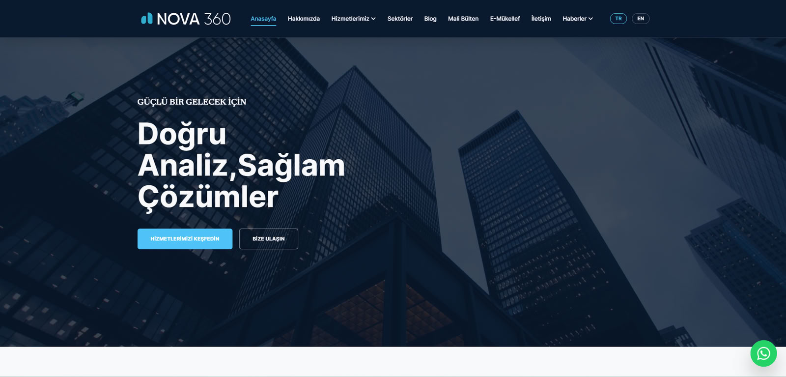 Nova360 web sitesi ekran görüntüsü