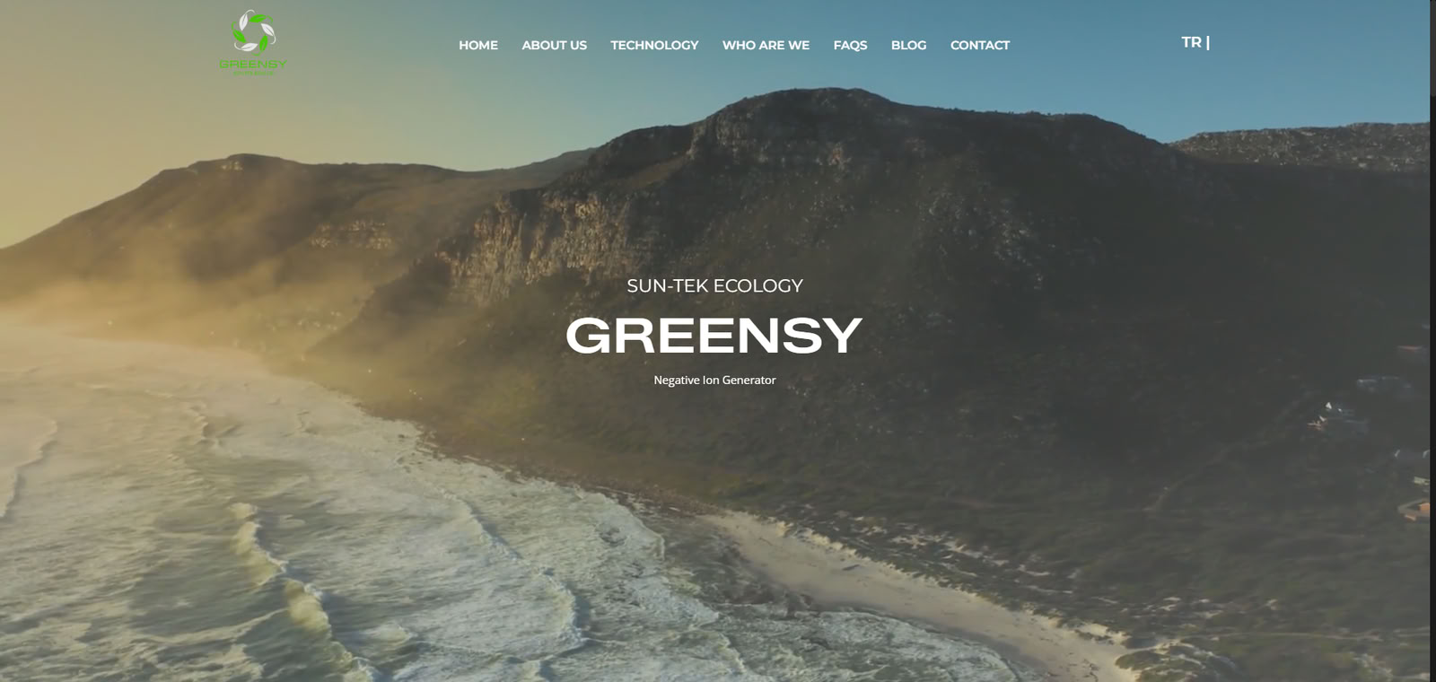 Greensy Technology web sitesi ekran görüntüsü